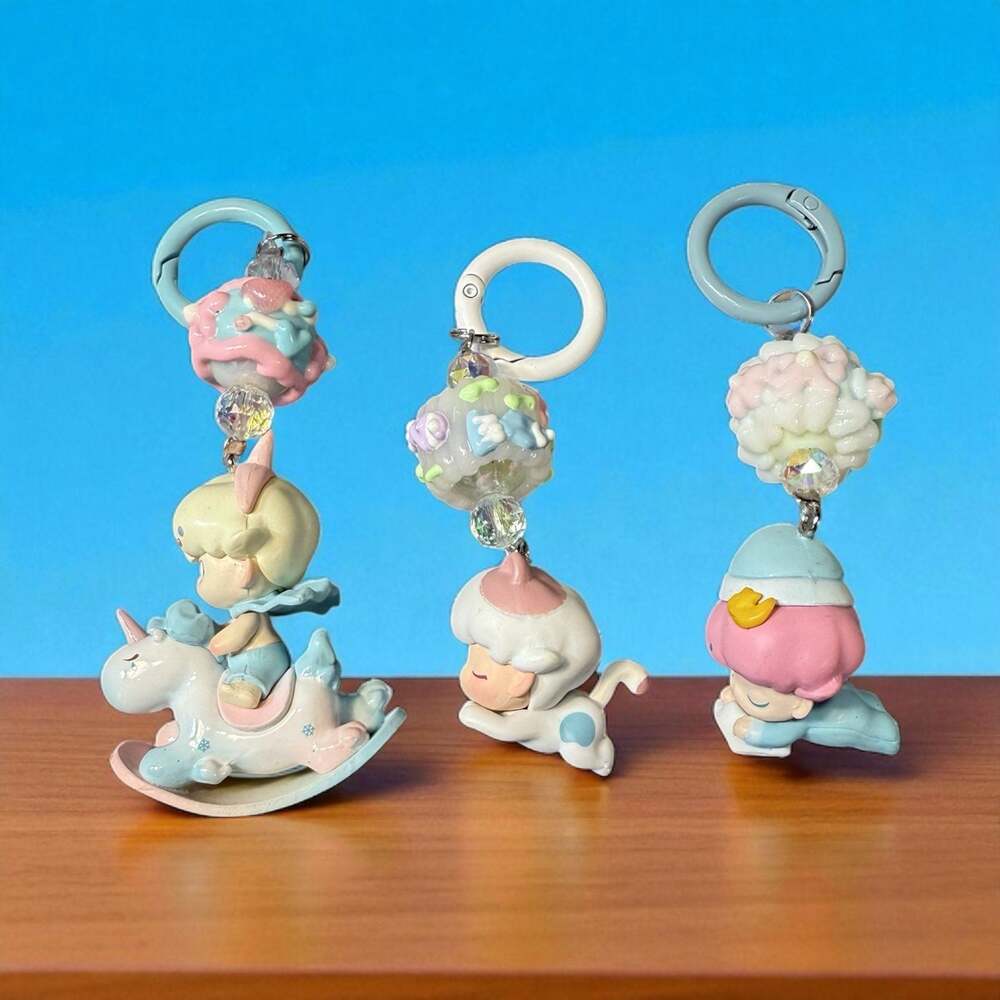 Collectible Pop Beans Dimoo DIY Key chain, Phone charm, Purse charm,+FREE gift